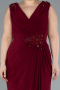 Robe De Soirée Grande Taille Longue Rouge Bordeaux ABU2854