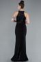 Robe Queue de Poisson Longue Noir ABU608