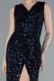 Robe de Soirée Longue Bleu Marine ABU4672