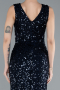 Robe de Soirée Longue Bleu Marine ABU4672