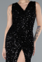 Robe de Soirée Longue Noir ABU4672