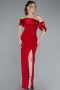 Robe De Soirée Longue Rouge ABU4024