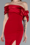 Robe De Soirée Longue Rouge ABU4024