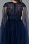 Robe de Soirée Longue Bleu Marine ABU4707