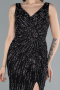 Robe Queue de Poisson Longue Noir ABU5496