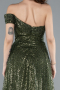 Robe de Soirée Longue Kaki ABU4691