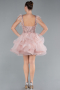 Robe De Fiançaille Courte Poudre ABK2079