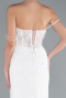 Robes de Mariage Longue Dantelle Blanc ABG035