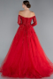 Robes De Soirée Grande Taille Longue Rouge ABU6145