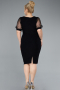 Robe De Invitation Grande Taille Courte Noir ABK2247