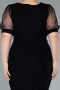 Robe De Invitation Grande Taille Courte Noir ABK2247