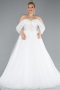 Robe de Mariée Grande Taillev Longue Blanc ABG099