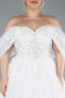 Robe de Mariée Grande Taillev Longue Blanc ABG099