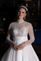 Robes de Mariage Longue Satin Blanc ABU4249