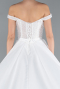 Robes de Mariage Longue Satin Blanc ABG091