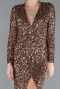 Robe de Soirée Longue Squameuse Cuivre ABU4763