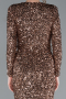 Robe de Soirée Longue Squameuse Cuivre ABU4763