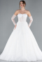 Robes de Mariage Longue Dantelle Blanc ABG038