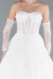 Robes de Mariage Longue Dantelle Blanc ABG038