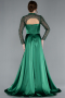 Robe de Soirée Longue Satin Émeraude ABU4765