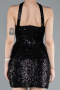 Robe De Soirée Mini Noir ABK2201