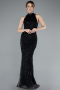 Robe de Soirée Longue Noir ABU4791