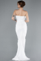 Robe de Soirée Longue Blanc ABU4800