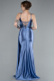 Robe de Soirée Longue Indigo ABU4814