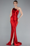 Robe de Soirée Longue Rouge ABU5022