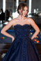 Robe De Soirée De Créateur Longue Bleu Marine ABU4431