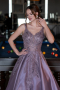 Robe Haute Couture Longue Lavande ABU4551
