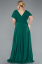 Robe de Soirée Grande Taille Longue Émeraude ABU1562