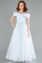 Robe de Soirée Enfants Longue Bleu clair ABU4826