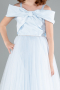 Robe de Soirée Enfants Longue Bleu clair ABU4826