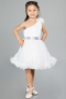 Robe de Soirée Enfants Courte Blanc ABK2065
