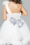 Robe de Soirée Enfants Courte Blanc ABK2065