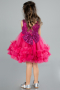 Robe de Soirée Enfants Courte Fushia ABK2066