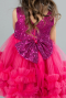 Robe de Soirée Enfants Courte Fushia ABK2066