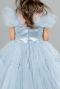 Robe de Soirée Enfants Courte Gris-Indigo ABK2067