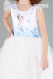 Robe de Soirée Enfants Longue Blanc ABU4238