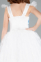 Robe de Soirée Enfants Longue Blanc ABU4238