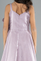 Robe de Soirée Enfants Longue Satin Lavande ABU4831