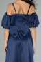 Robe de Soirée Enfants Longue Bleu Marine ABU4828
