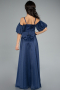 Robe de Soirée Enfants Longue Bleu Marine ABU4828