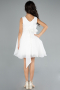 Robe de Soirée Enfants Courte Blanc ABK2158