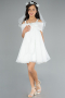 Robe de Soirée Enfants Courte Menthe ABK2295