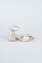 Chaussure D’enfant Peau de Serpent Or SE786