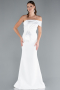 Robe de Soirée Longue Blanc ABU4832