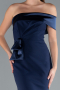 Robe de Soirée Longue Bleu Marine ABU4832