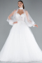 Robe de Mariée Grande Taillev Longue Blanc ABG148